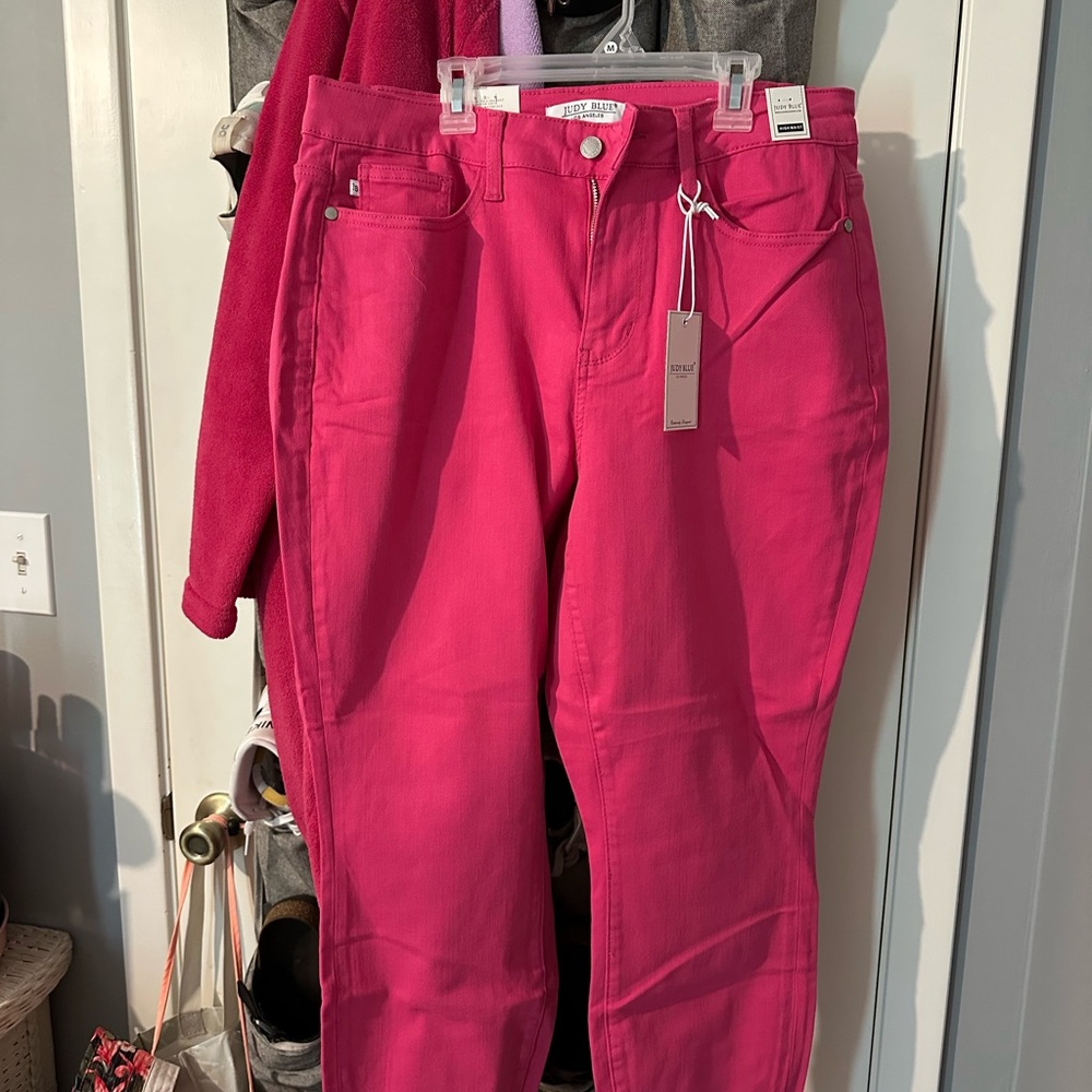 Judy Blue Neon Pink Pants